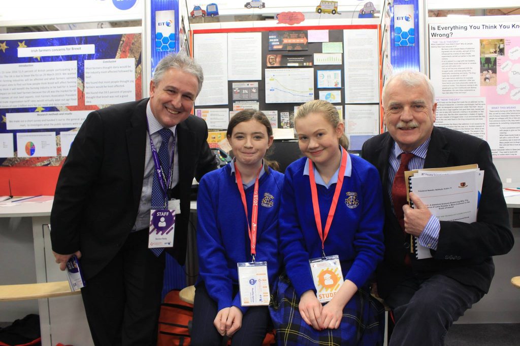Students at the BT Young Scientist 20181