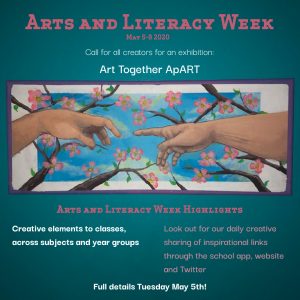 Arts and Literacy Week 5th – 5th May 2020