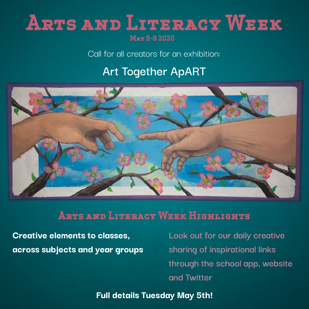 Arts and literacy week poster