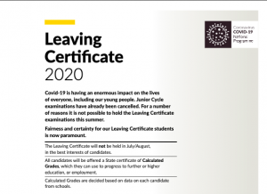 Leaving Certificate Update